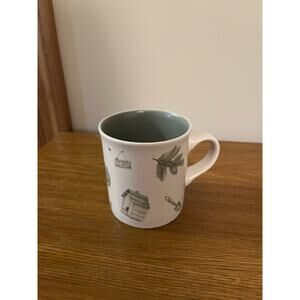 Pfaltzgraff Naturewood Stoneware Coffee Mug with a Garden Theme